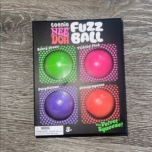 NeeDoh Teenie Fuzz Ball Sensory Toy velvet squeeze squishy
